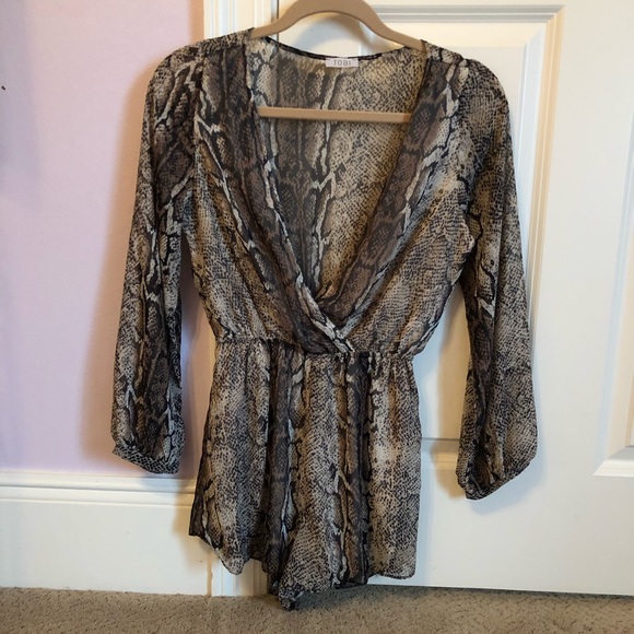 Tobi Other - Tobi snakeskin romper Tobi Other - Tobi snakeskin romper